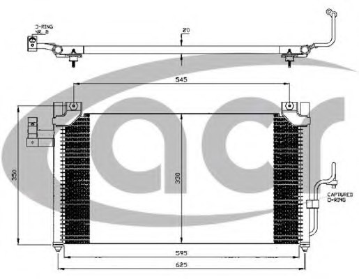 ACR 300414 Condenser, air conditioning